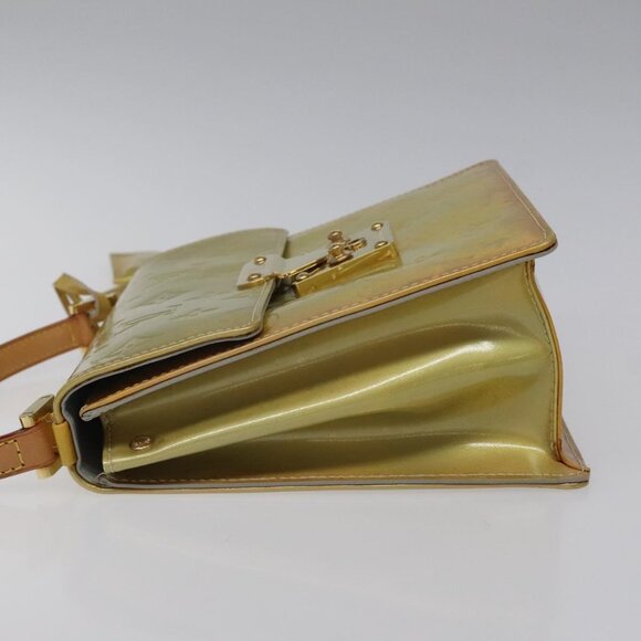 LOUIS VUITTON Monogram Vernis Spring Street Hand Bag Gris M91029 LV Auth 116696 - Picture 4 of 16